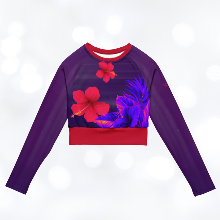 ALOHA I long-sleeve crop top