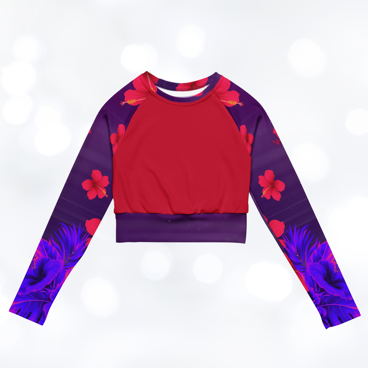 ALOHA III long-sleeve crop top