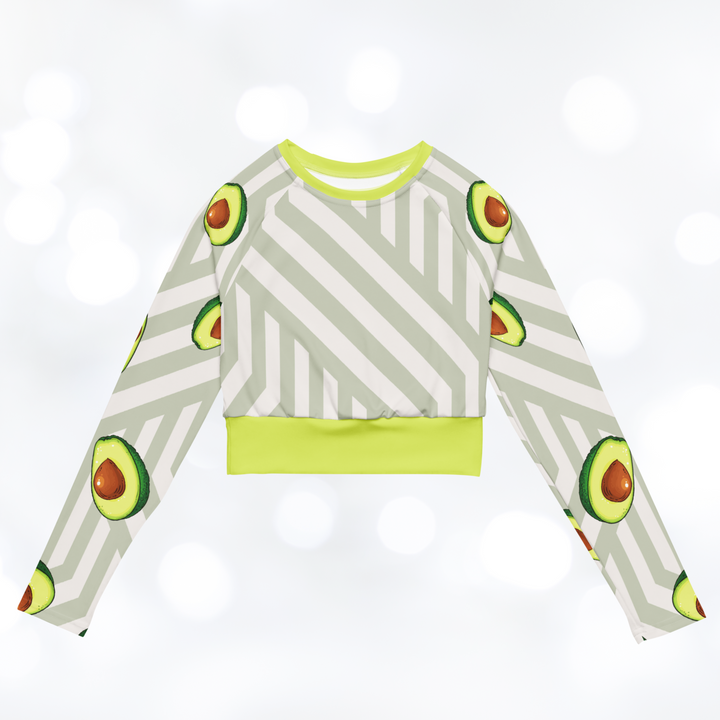 Avocado long-sleeve Crop Top