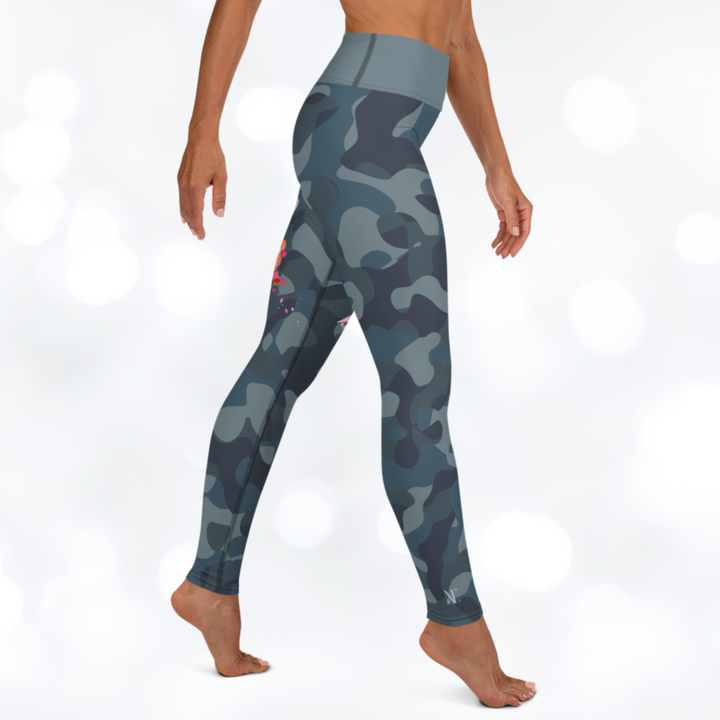 Camouflage Flower Yoga Leggings