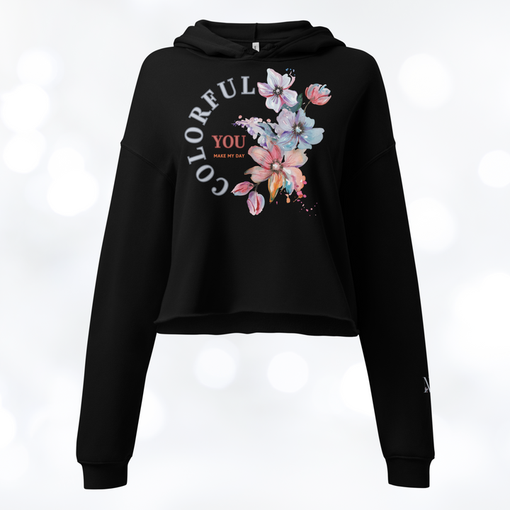 Floral Crop Hoodie