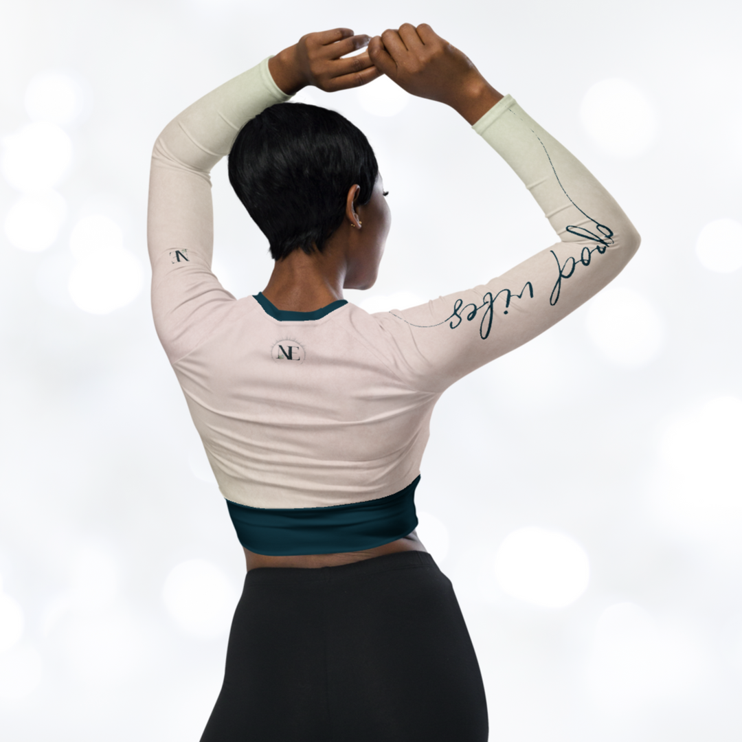 Leafes long-sleeve Crop Top