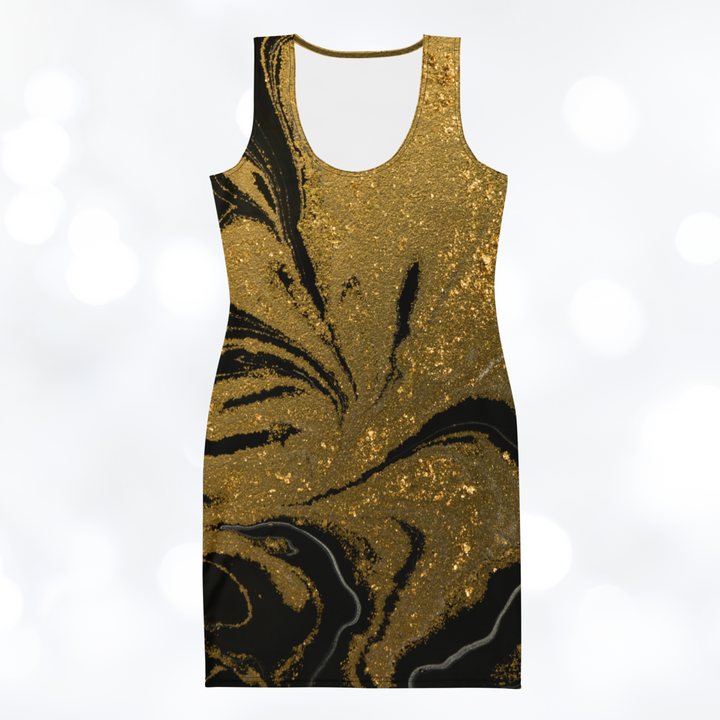 Gold Marble II Bodycon Dress