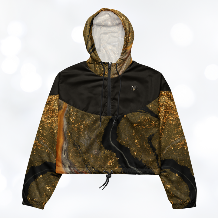 Gold Marble Women’s cropped windbreaker