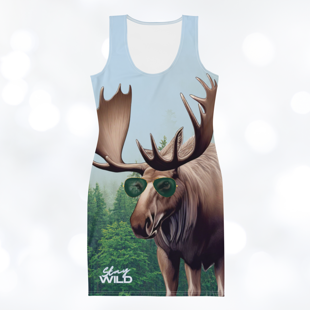 Moose 'Stay Wild' Bodycon Dress