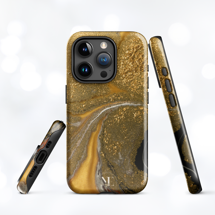 Gold Marble Tough Case for iPhone®