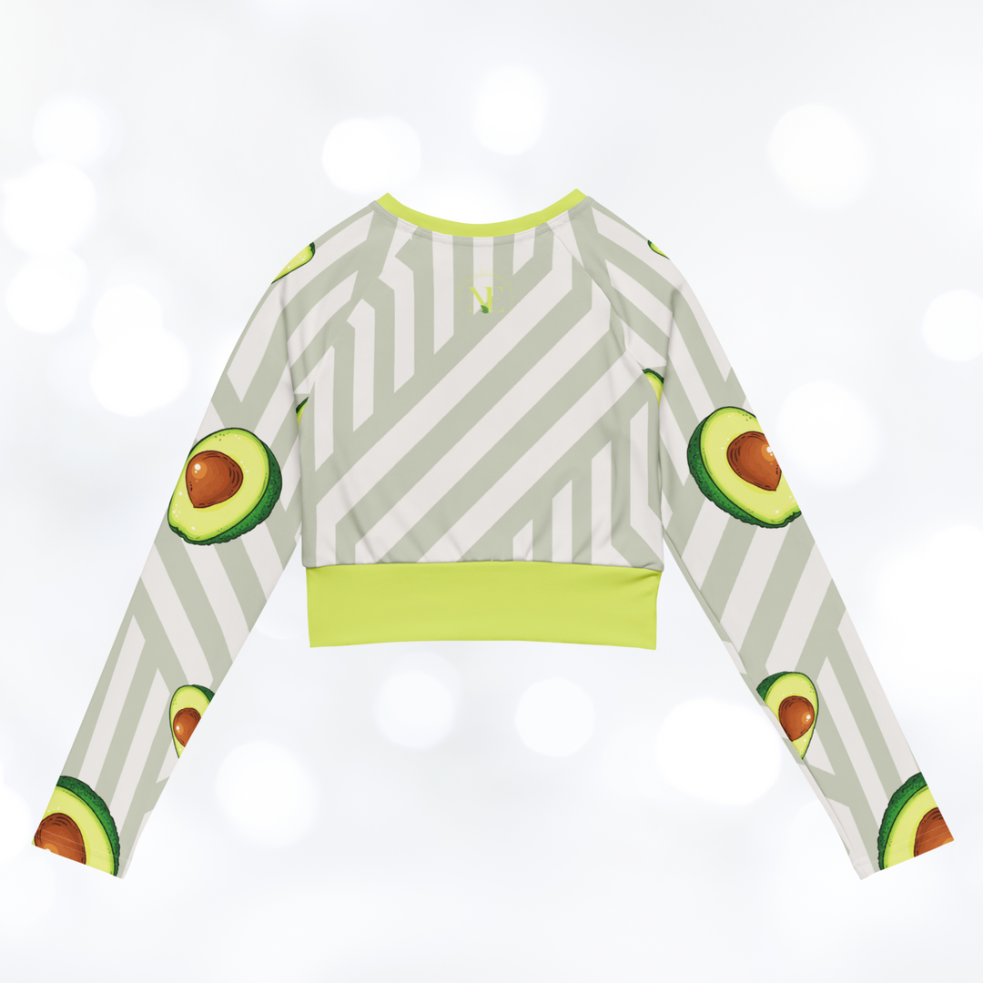 Avocado long-sleeve Crop Top