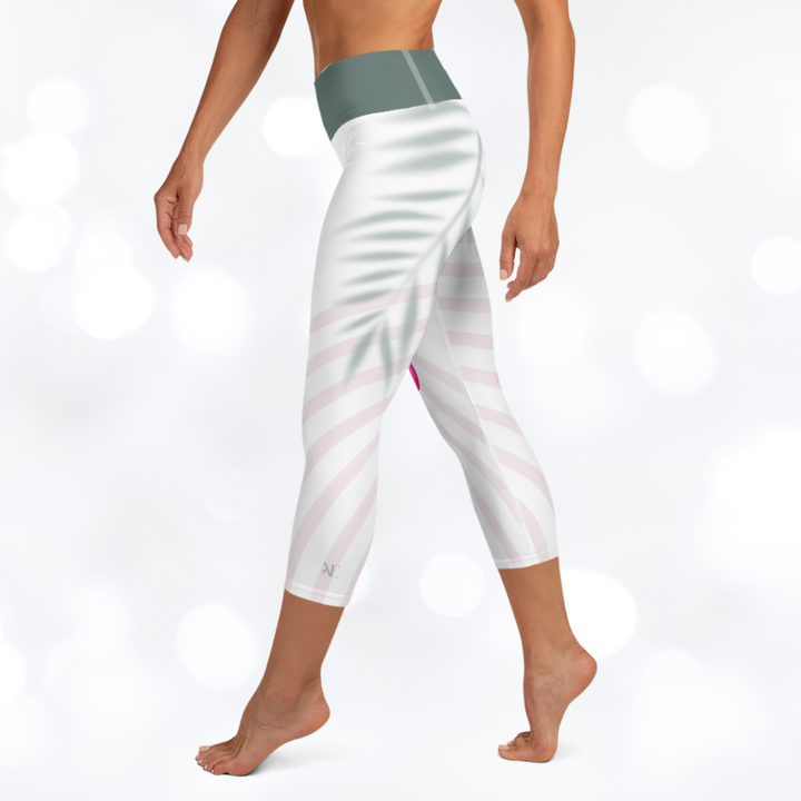 Flamingo Yoga Capri Leggings