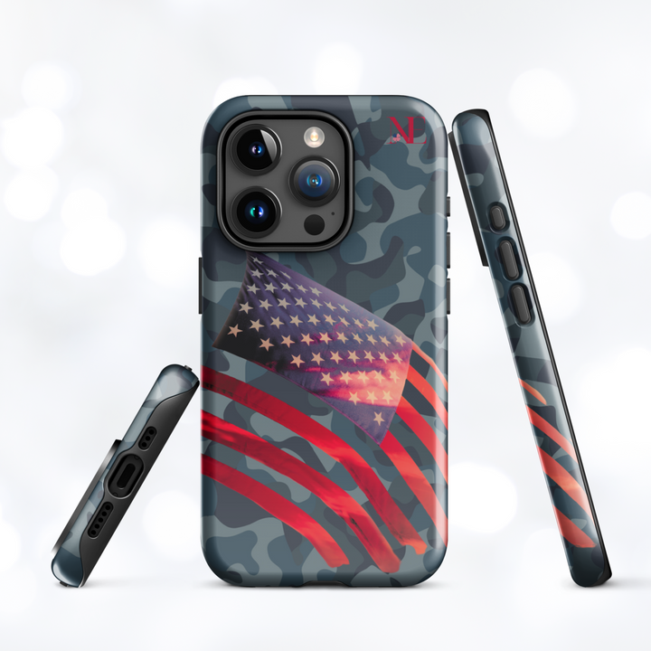 American Flag Camouflage Tough Case for iPhone®