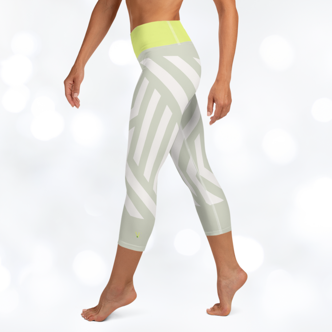 Avocado Yoga Capri Leggings