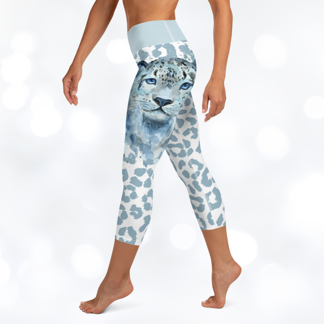 Leopard 'Zafari' Yoga Capri Leggings