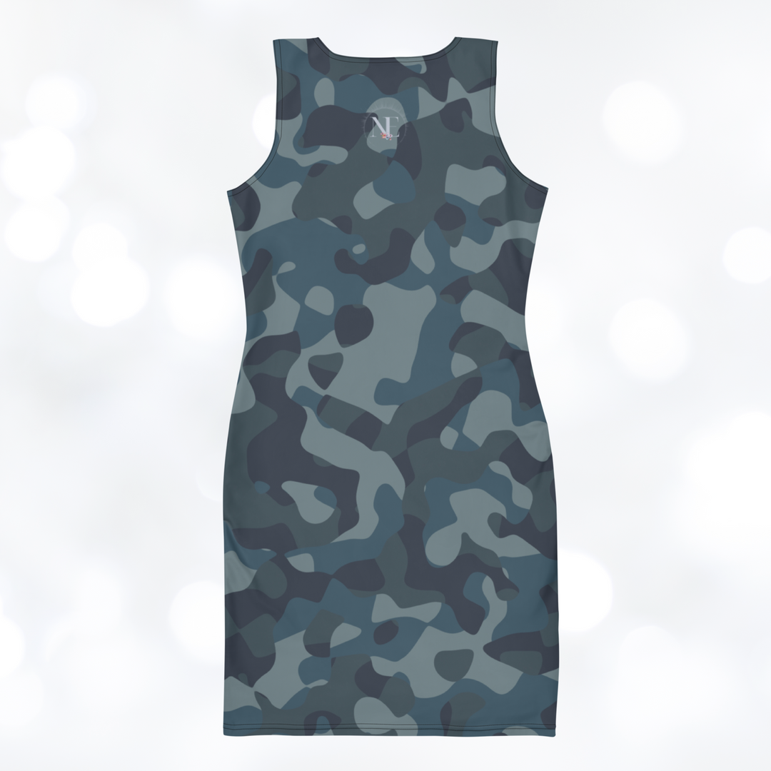 Camouflage Flower Bodycon Dress