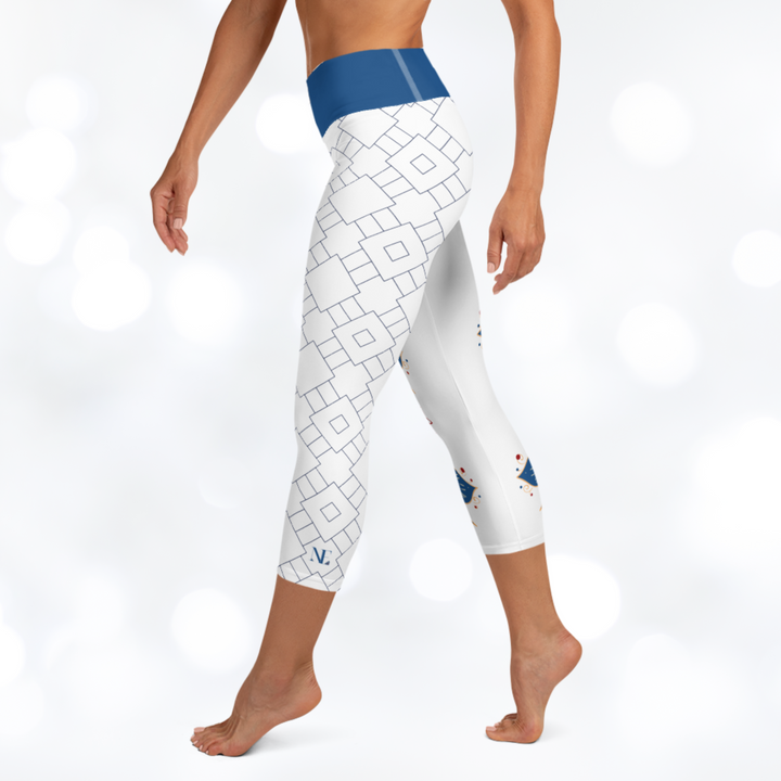 Oriental Yoga Capri Leggings