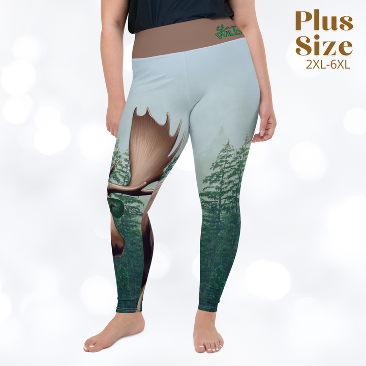 MOOSE 'STAY WILD' Plus Size Leggings