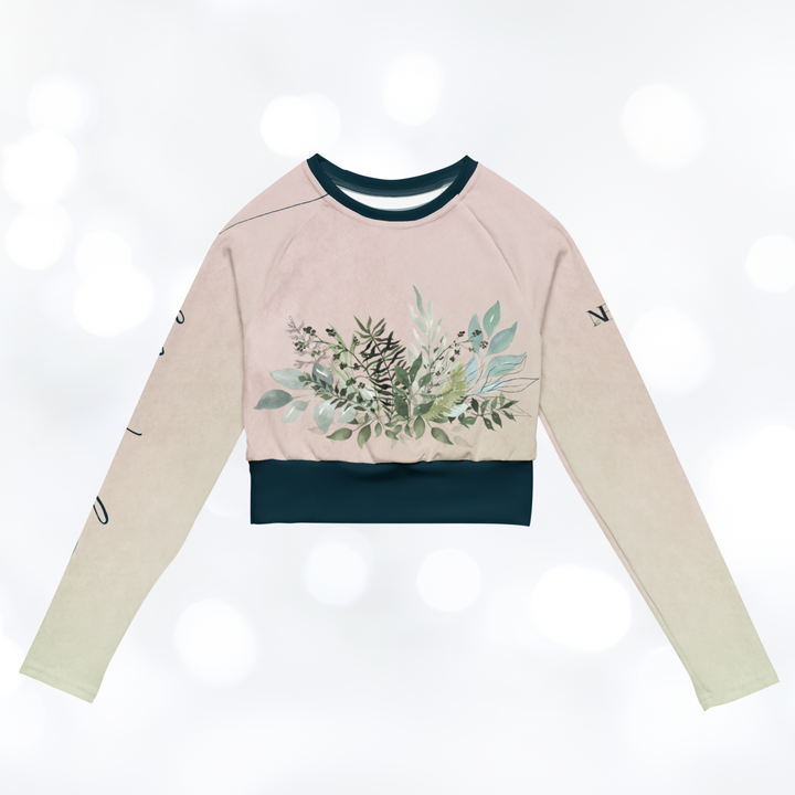 Leafes long-sleeve Crop Top