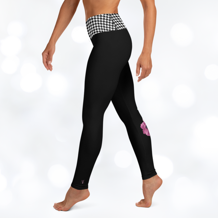 Bloom Houndstooth Yoga Leggings