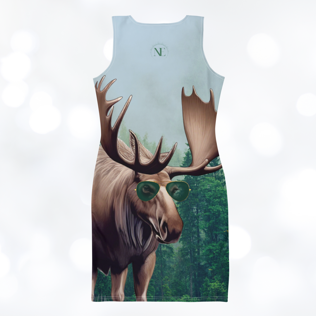 Moose 'Stay Wild' Bodycon Dress