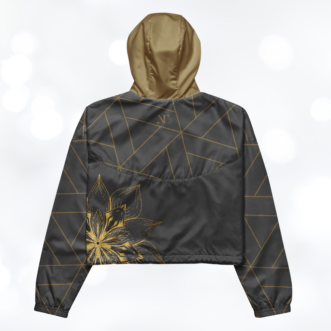 Golden Flower Women’s cropped windbreaker