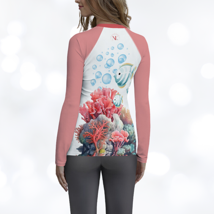 Ocean 'coral' Women's Rash Guard