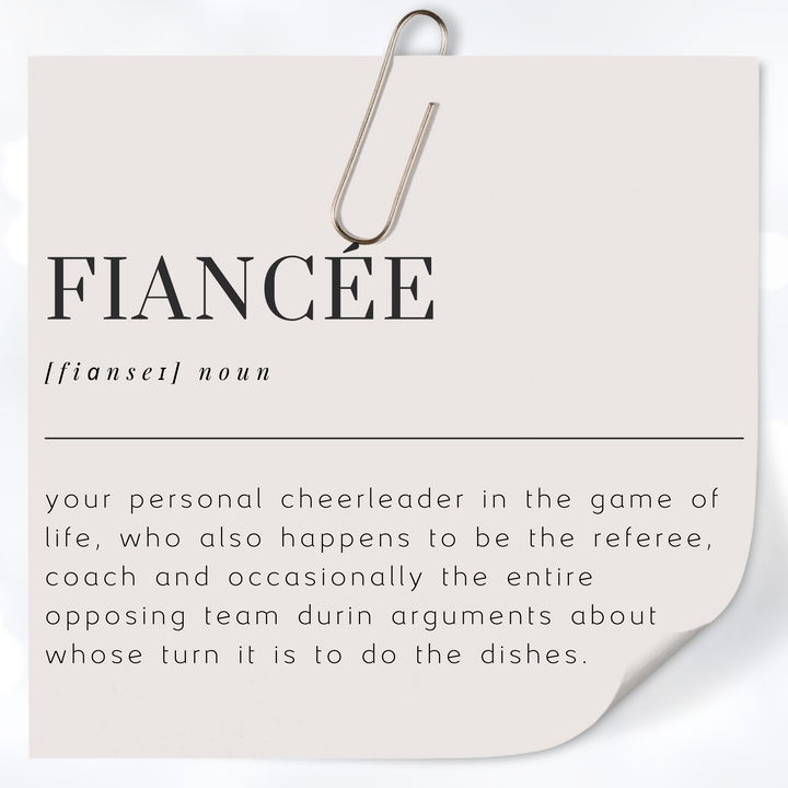 FIANCEE Definition Mug