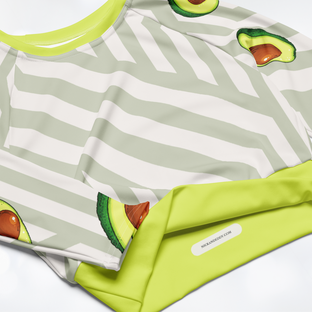 Avocado long-sleeve Crop Top