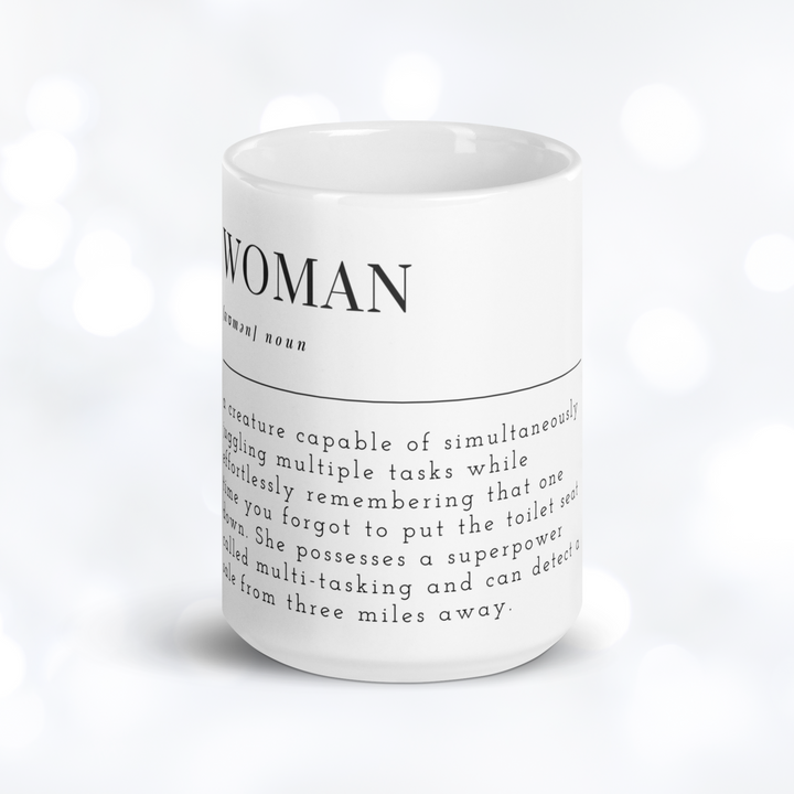 WOMAN Definition Mug