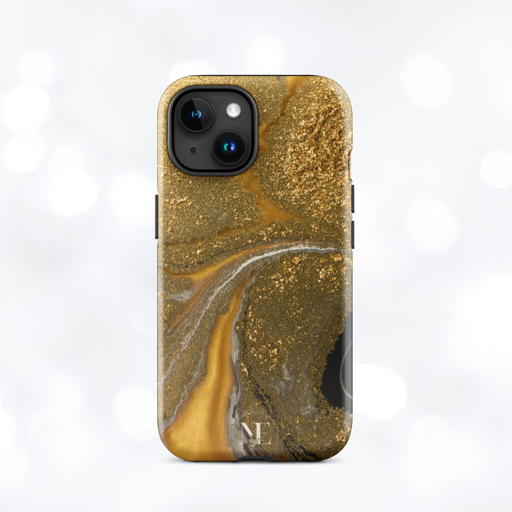 Gold Marble Tough Case for iPhone®