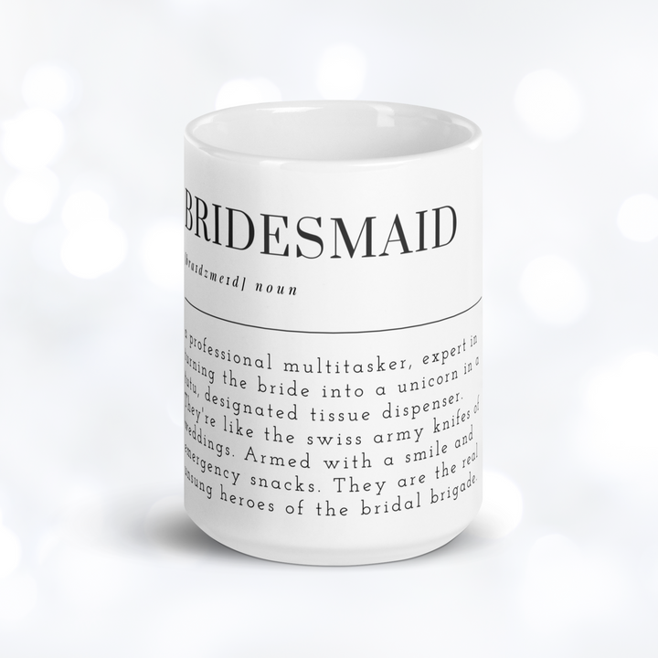 BRIDESMAID Definition Mug