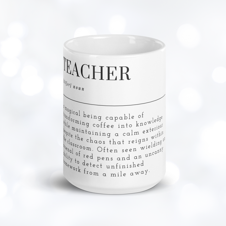 TEACHER Definition Mug