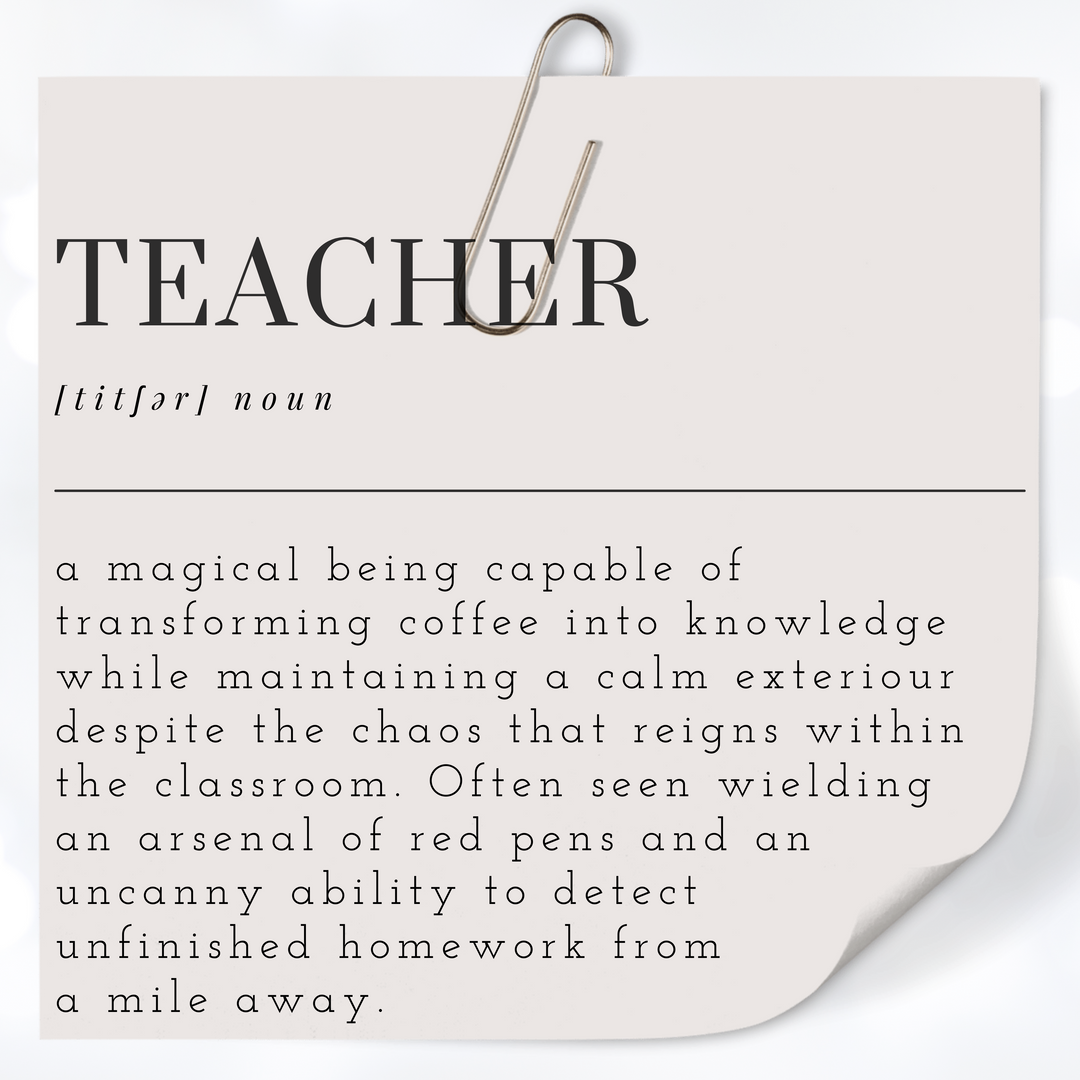 TEACHER Definition Mug