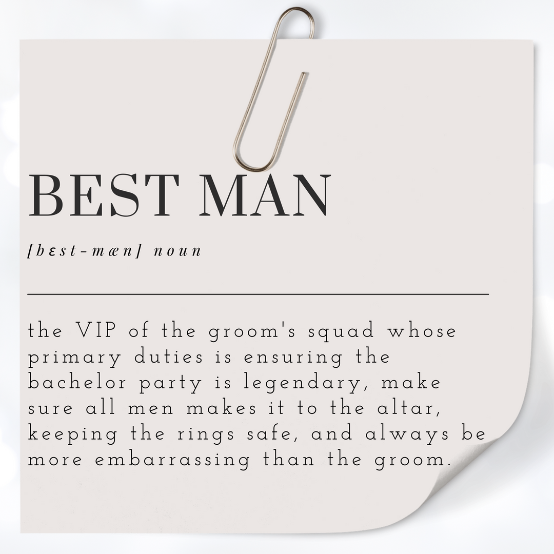 BEST MAN Definition Mug