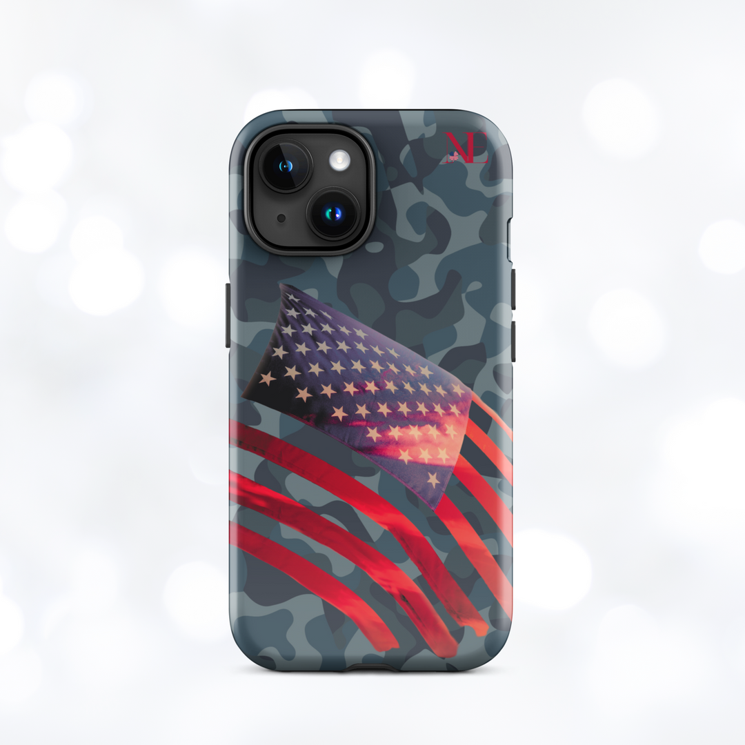 American Flag Camouflage Tough Case for iPhone®