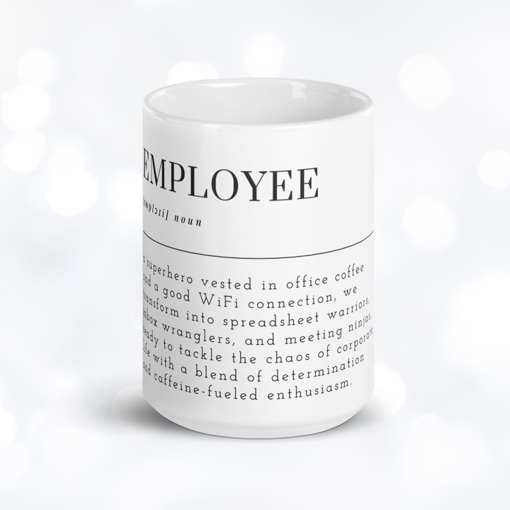 EMPLOYEE Definition Mug