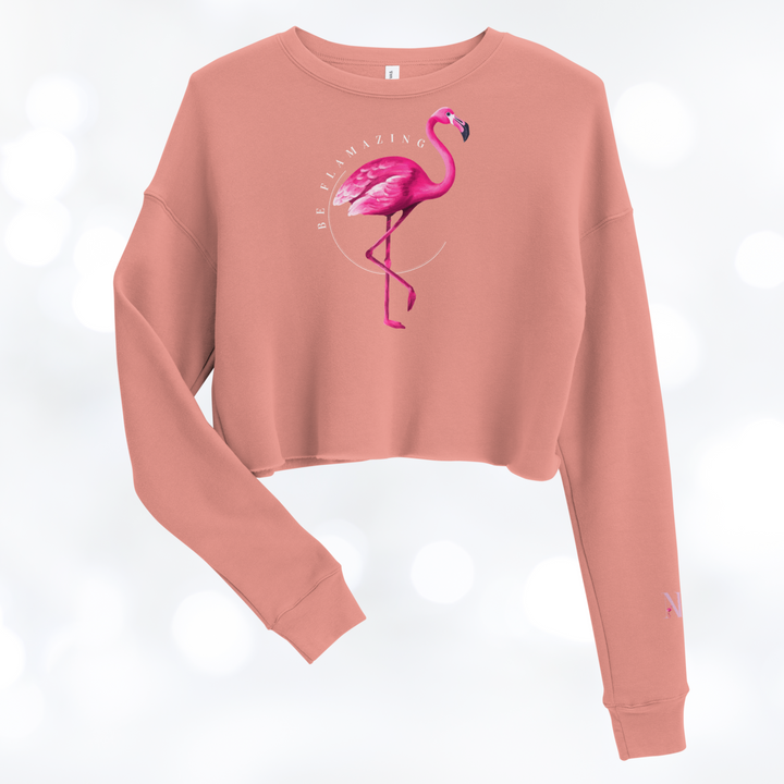 Be Flamazing - Flamingo Crop Sweatshirt