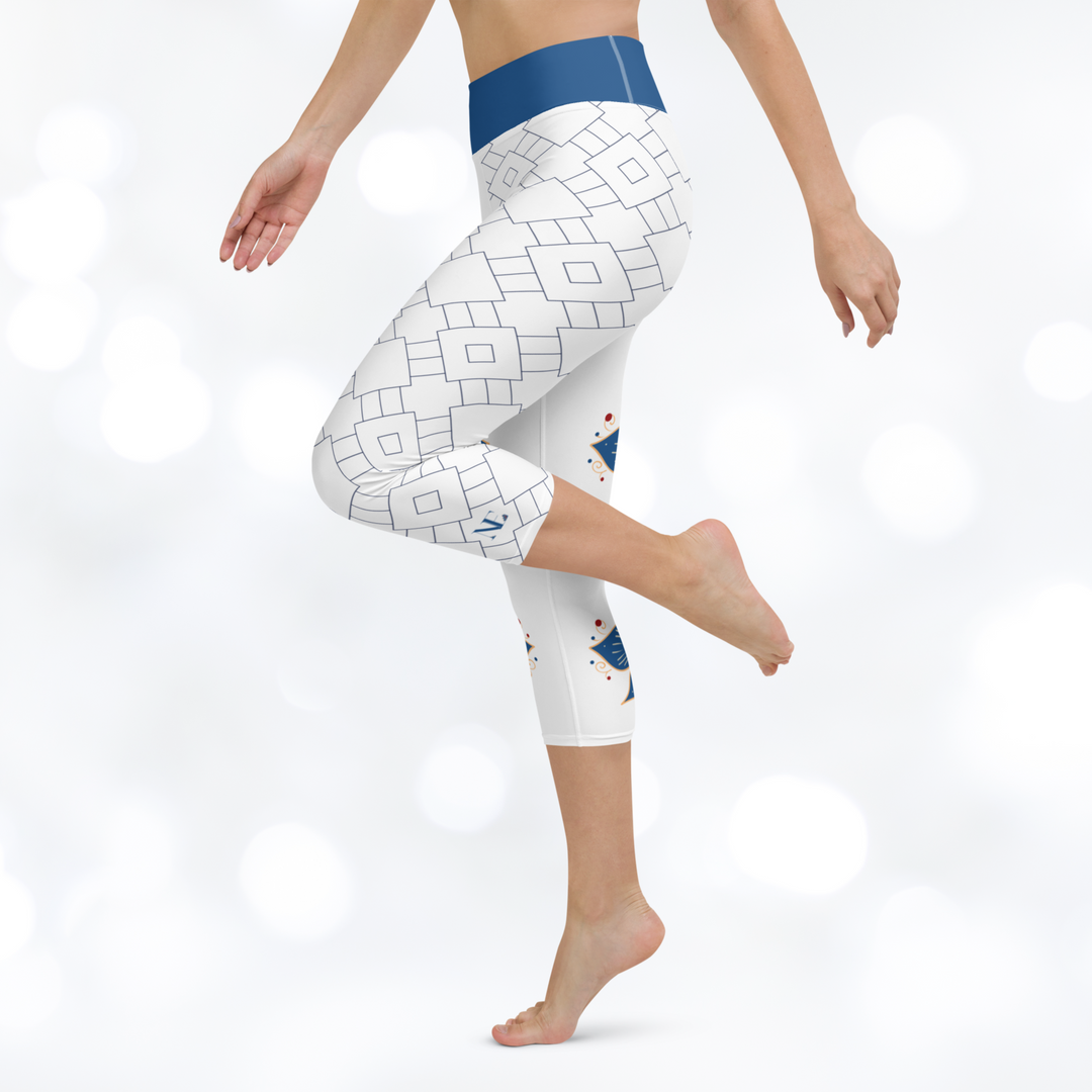 Oriental Yoga Capri Leggings