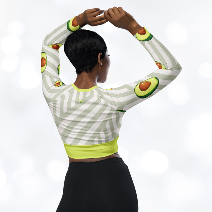 Avocado long-sleeve Crop Top