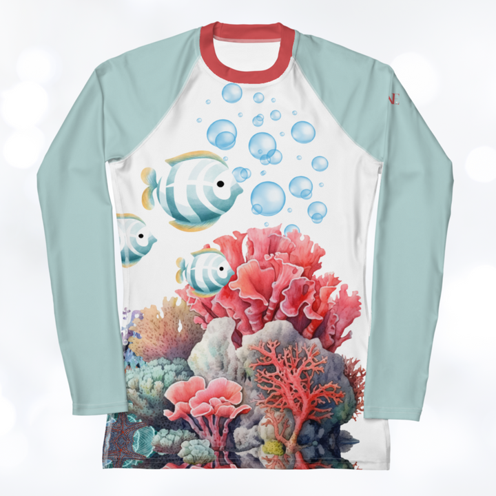 Ocean 'teal' Women's Rash Guard