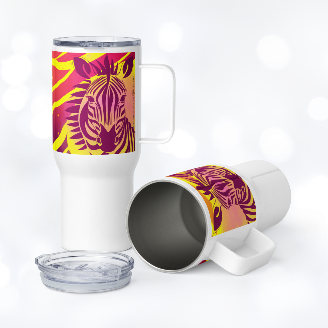 ZEBRA SUMMER Tumbler with handle