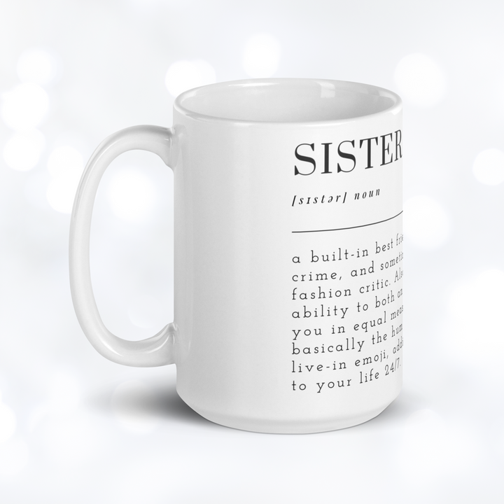 SISTER Definition Mug