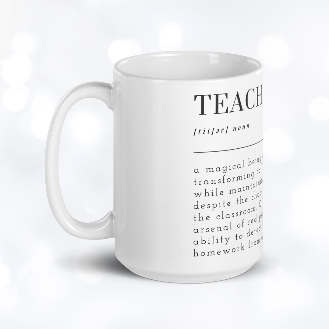 TEACHER Definition Mug