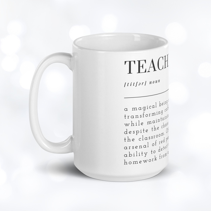 TEACHER Definition Mug