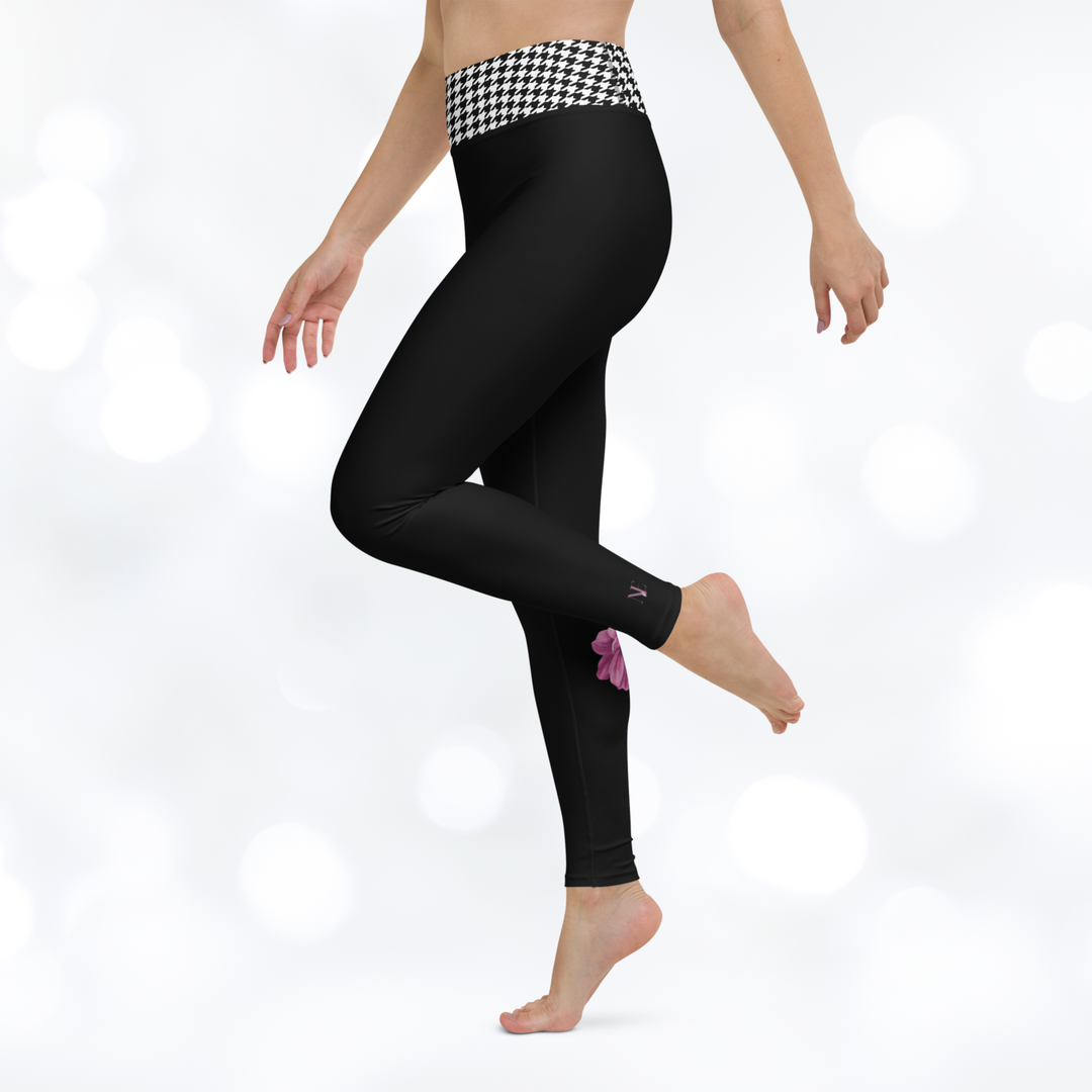 Bloom Houndstooth Yoga Leggings