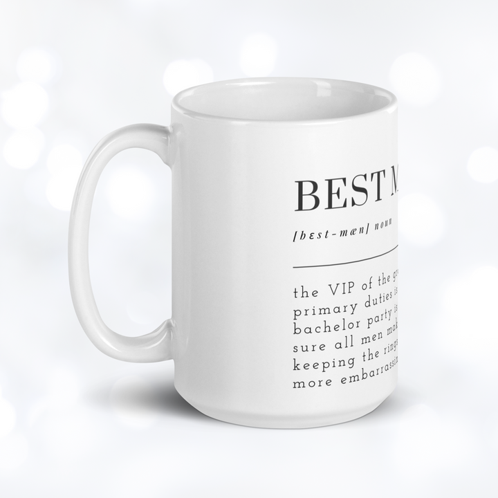 BEST MAN Definition Mug