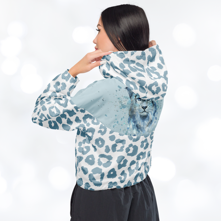 Leopard 'Zafari' Women’s cropped windbreaker