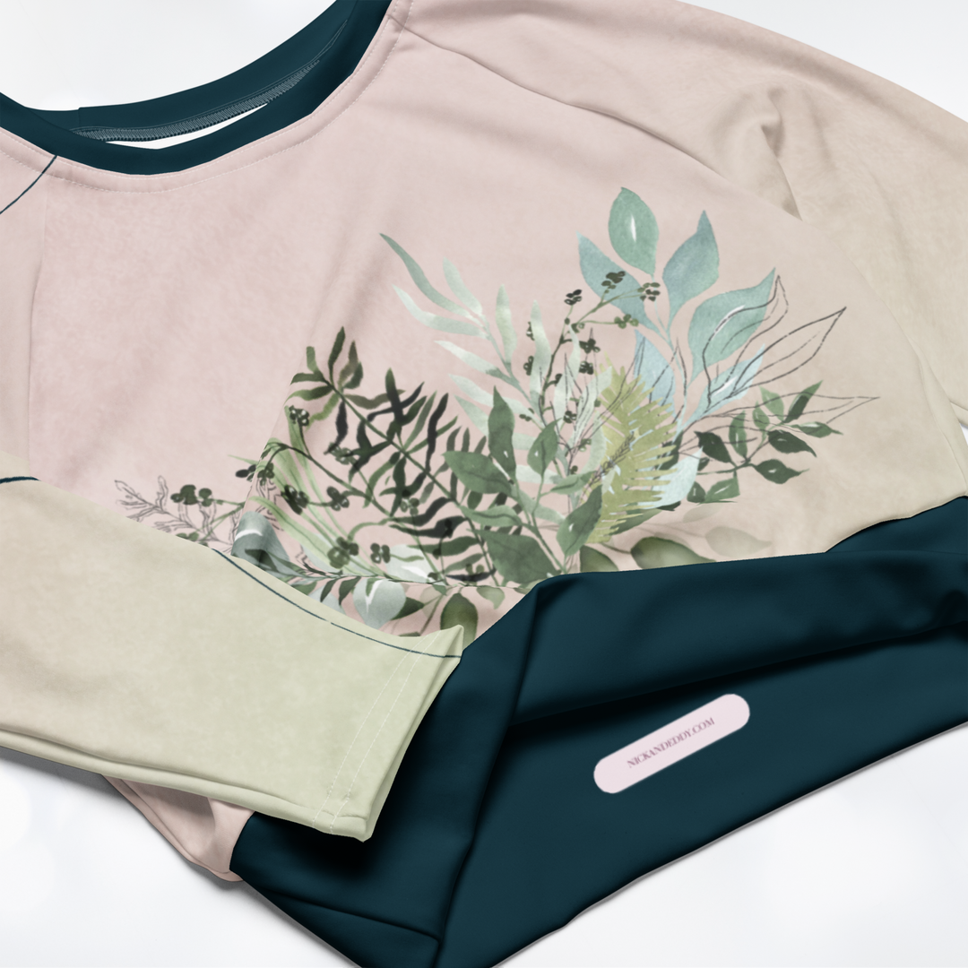 Leafes long-sleeve Crop Top