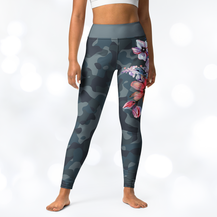 Camouflage Flower Yoga Leggings