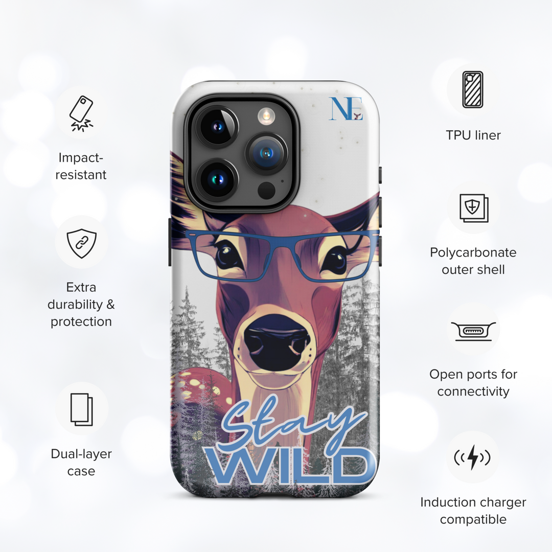 Deer 'Stay Wild' Tough Case for iPhone®