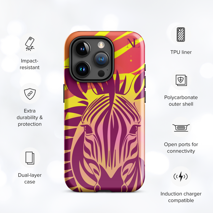 Zebra Summer Tough Case for iPhone®