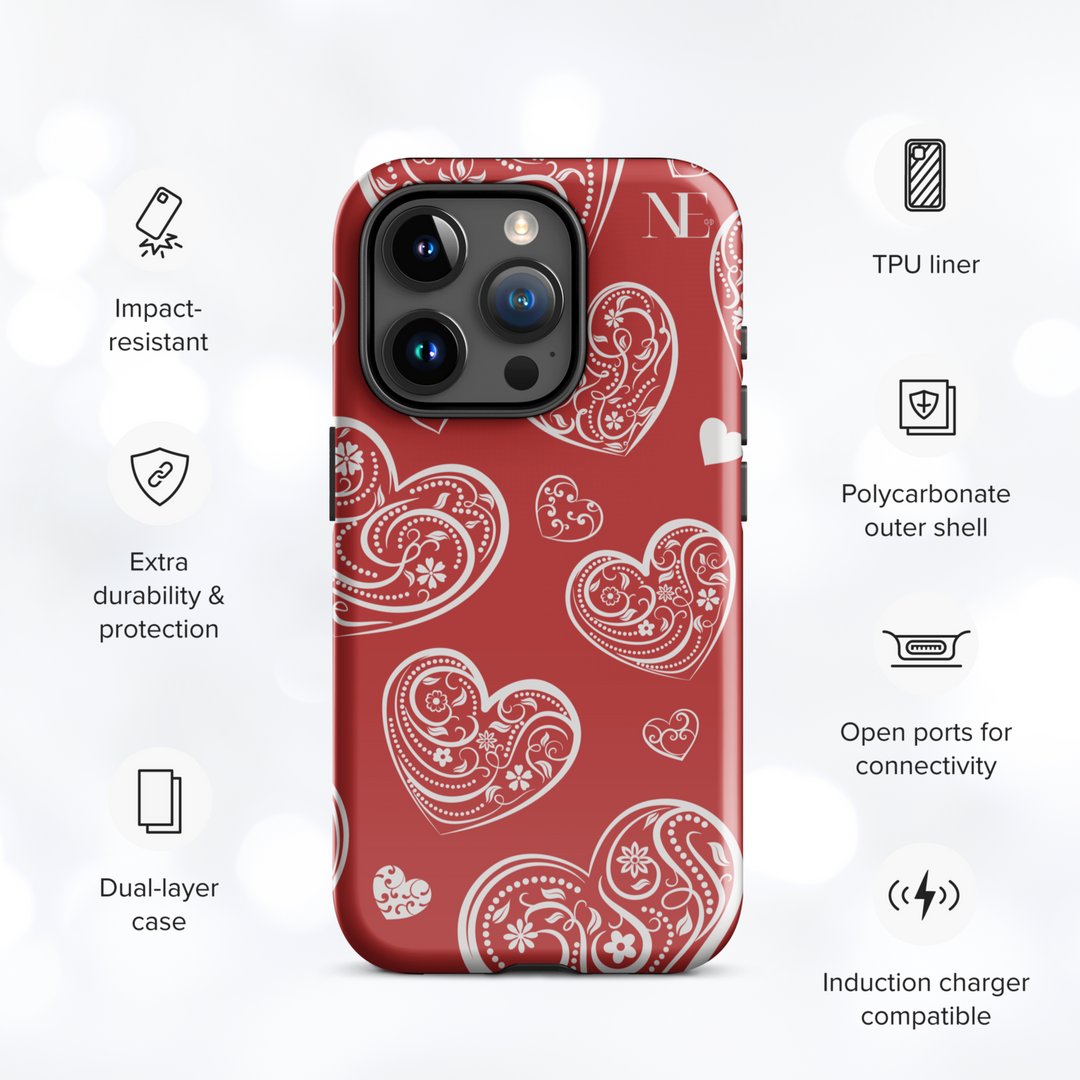 Hearts Tough Case for iPhone®