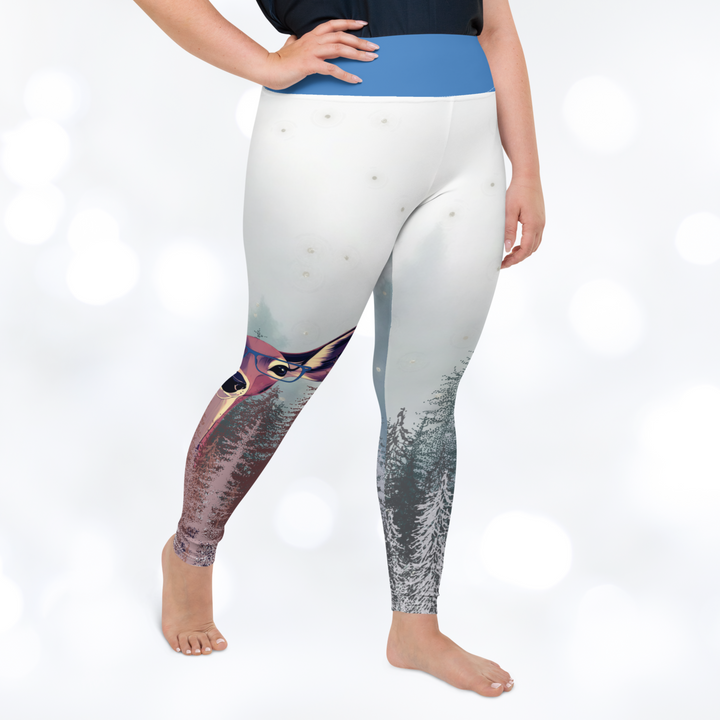 DEER 'STAY WILD' Plus Size Leggings